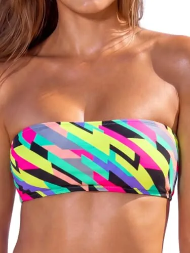 Bandeau Bikini Top, Striped