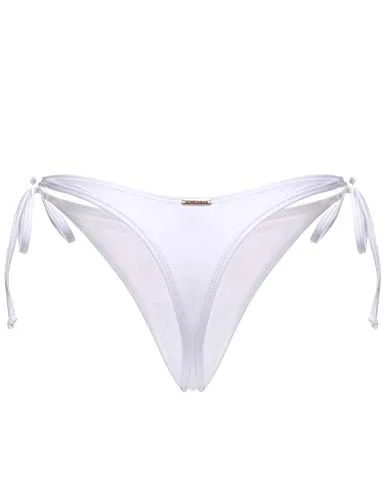 Thong Bikini Bottom, White